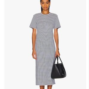 Theory Stripe Dress Navy/White